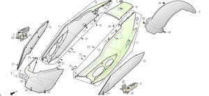 Garde boue AR DAELIM S3 Touring