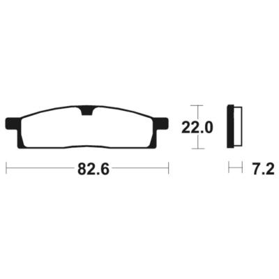 PLAQUETTES DE FREIN METAL RACING YAMAHA YZ 80/85 TTR125