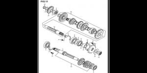 Arbre primaire et secondaire MASH 125 Seventy Five