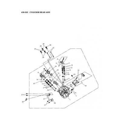 Culasse ou soupape ADLY 600 XCE COUNTRY
