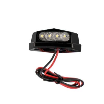 ECLAIRAGE DE PLAQUE BLACKWAY ALU NOIR 4 LEDS - HOMOLOGUE CE