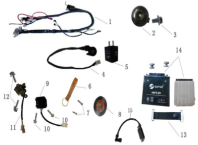 Pièces élèctriques 125 SIRIO EURO4 