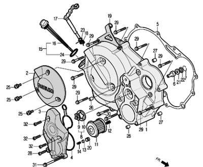 Carter droit 125 ROADSPORT