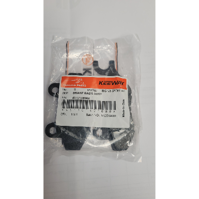JEU DE PLAQUETTES DE FREIN KEEWAY 125 RKF