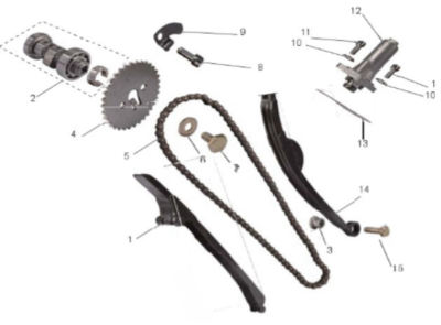 PATIN FIXE DISTRIBUTION ORCAL 125 SIRIO