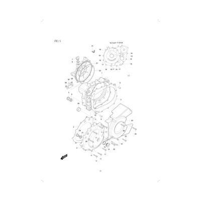 Couvercle de carter GV 650 Carbu