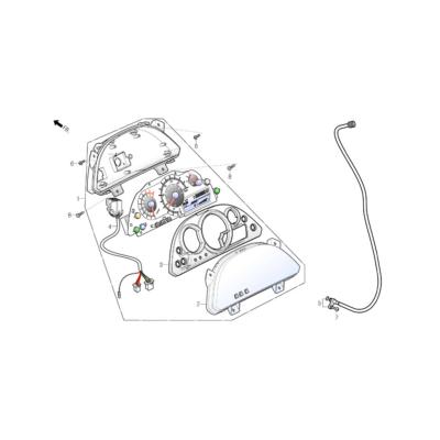 Tableau de bord DAELIM 125 S3 Touring