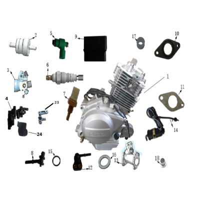 Couvercle Injecteur ORCAL 125 EURO 4