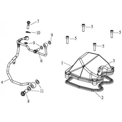 Joint couvre culasse ADLY 320 SUNCAR