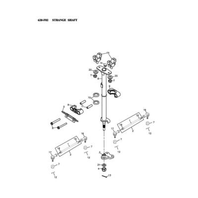 Rotule de Colonne de direction Extérieur pas à droite Adly 600 XCE Country