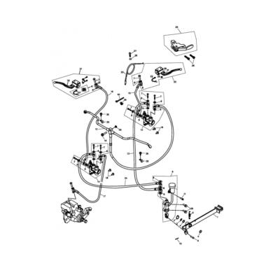 Ensemble de frein quad Adly 320 XC 2014-2016