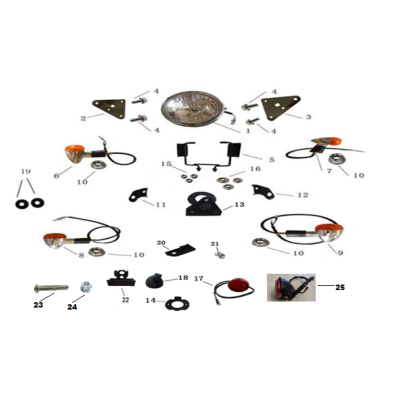 PHARE AVANT 125 SPRINT EURO4 