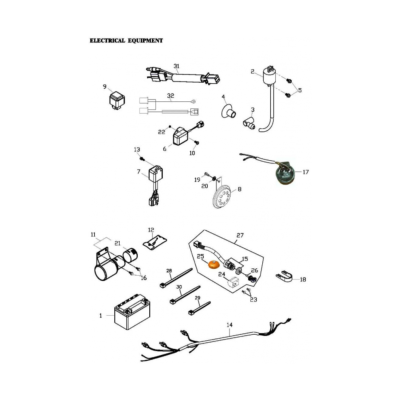 Pièces électriques quad ADLY 50 RSLC
