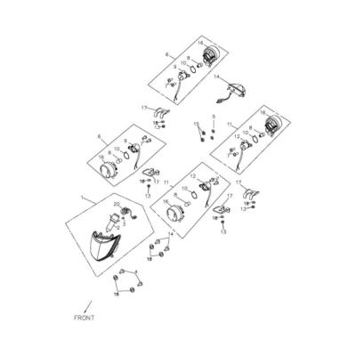 Clignotants Gauche  ADLY 320S 2008-2010