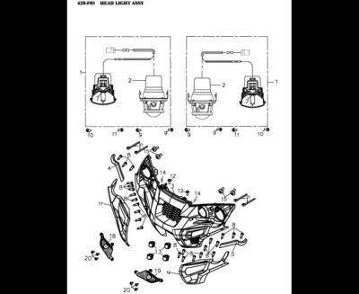 Phare AV ADLY 600 XCE