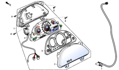 Tableau de bord 125 S3 TOURING EURO4