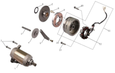 Démarreur 125 SIRIO EURO4 
