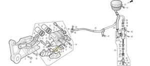 Etrier de frein AR DAELIM ROADWIN inj