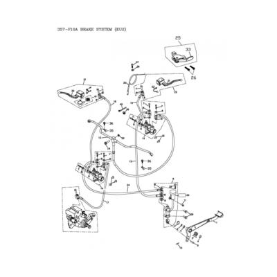 Ensemble de frein et durite Adly 320 S Euro2