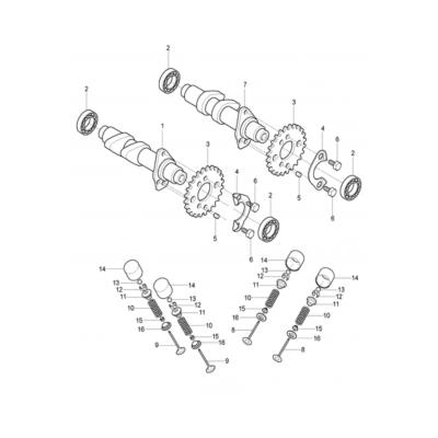 SOUPAPE ECHAPPEMENT HYOSUNG GV 125 AQUILA 2010-2013 EURO 3