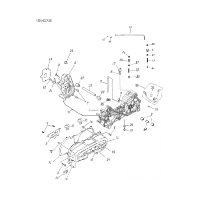 Joint de couvercle de carter ADLY 50 RSLC