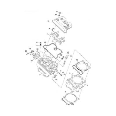 Cylindre ou pipe d'admission 500 S Adly