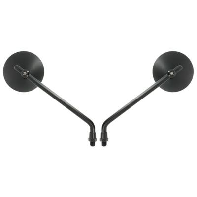 Paire de rétroviseurs ronds universels - M10 - noir